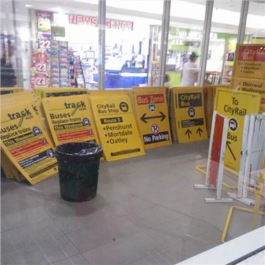 Segnale di pericolo di costruzione