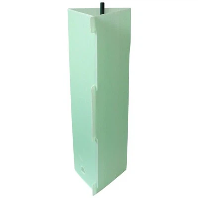 Protezioni per alberi triangolari in plastica ondulata